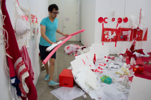 Red and White, Guggenheim Gallery at Chapman University, 2012 (photo by Marcus Herse)