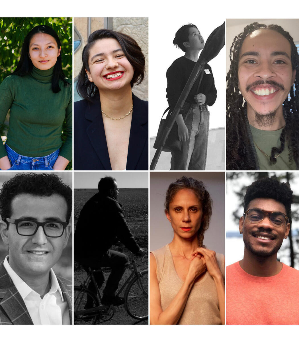 headshots of the 2021-22 poetry and the senses fellows